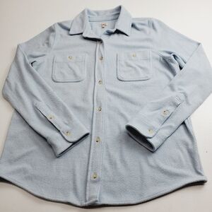 Faherty Women Button Down Shirt Women Size Large Long Sleeves Color Light Blue